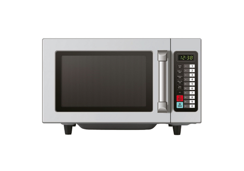  HorecaTraders Microwave 1000W | stainless steel | 511mm x 432mm x 311mm 