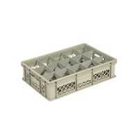 Beige plastic crate | 60x40x15 CM | 4 Formats
