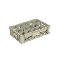 Caisse en plastique beige | 60x40x15 CM | 4 formats