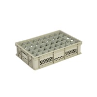 Caisse en plastique beige | 60x40x15 CM | 4 formats