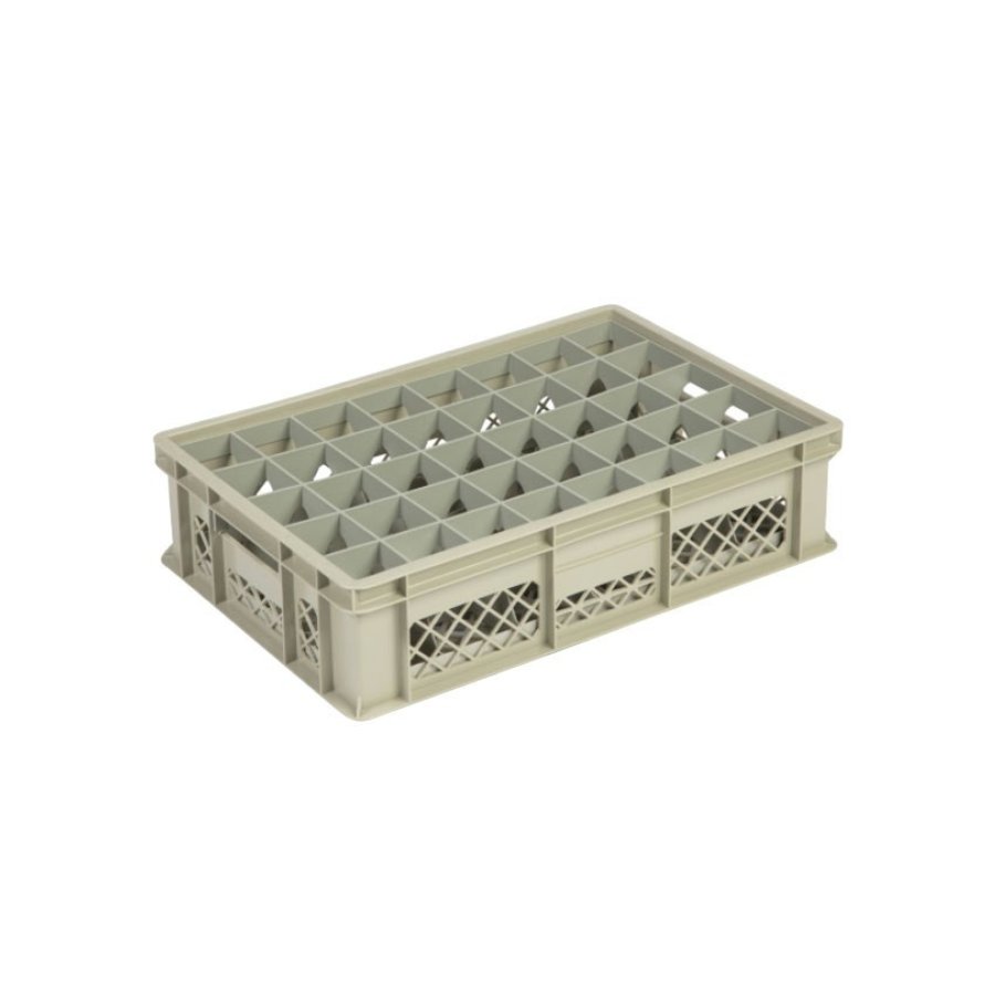 Beige plastic crate | 60x40x15 CM | 4 Formats