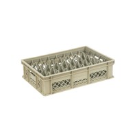 Caisse en plastique beige | 60x40x15 CM | 4 formats