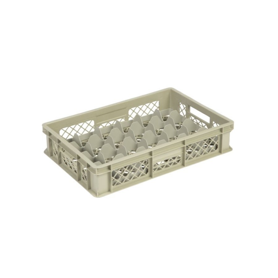 Beige Kunststoffkiste | 60 cm x 40 cm x 13 cm | 4 Formate