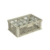 HorecaTraders Beige plastic crate with 15 compartments | 60x40x22 | 4 Formats