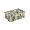 HorecaTraders Caisse en plastique beige à 15 compartiments | 60x40x22 | 4 formats
