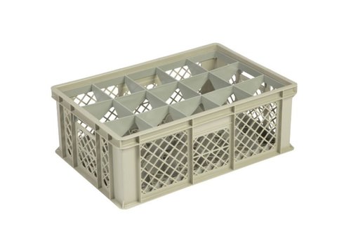  HorecaTraders Caisse en plastique beige | 60x40x22 | 4 formats 