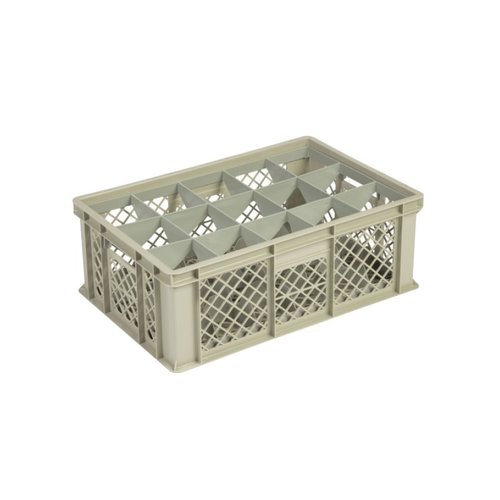  HorecaTraders Beige plastic crate | 60x40x22 | 4 Formats 