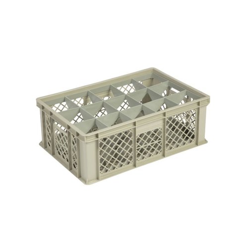  HorecaTraders Caisse en plastique beige | 60x40x22 | 4 formats 