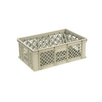 Beige plastic crate with 15 compartments | 60x40x22 | 4 Formats
