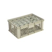 Caisse en plastique beige | 60 cm x 40 cm x 24 cm | 4 formats