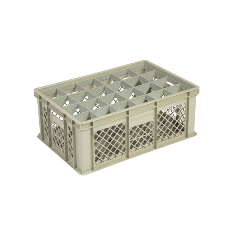 Beige plastic crate | 60cm x 40cm x 24cm | 4 Formats