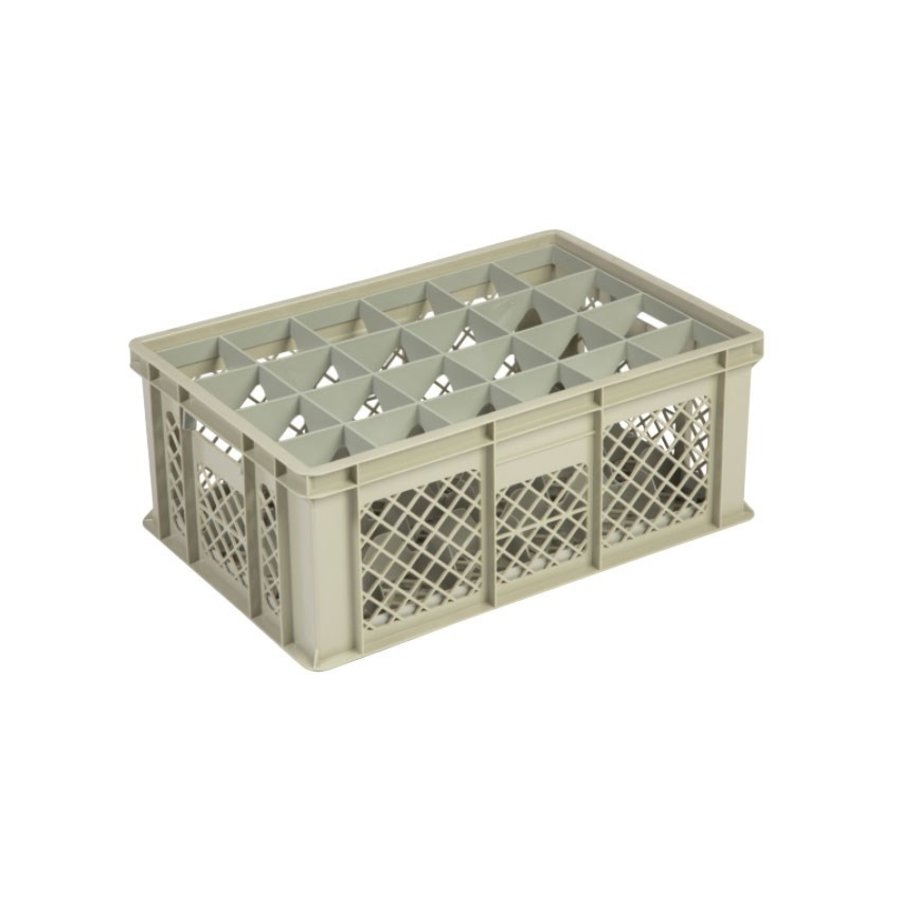 Caisse en plastique beige | 60 cm x 40 cm x 24 cm | 4 formats