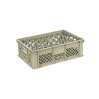 Caisse en plastique beige | L60xL40xH20 cm | MAX. hauteur des lunettes 15,9 cm | 4 tailles
