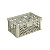 HorecaTraders Beige plastic crate | 600x400x270 CM | 4 Formats