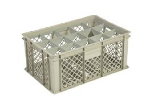  HorecaTraders Caisse en plastique beige | 600x400x270 CM | 4 formats 