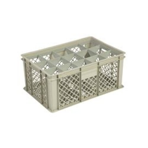  HorecaTraders Beige plastic crate | 600x400x270 CM | 4 Formats 