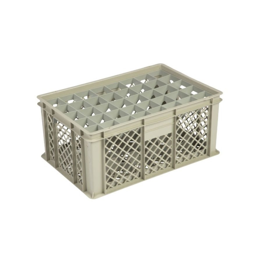 Beige plastic crate | 600x400x270 CM | 4 Formats