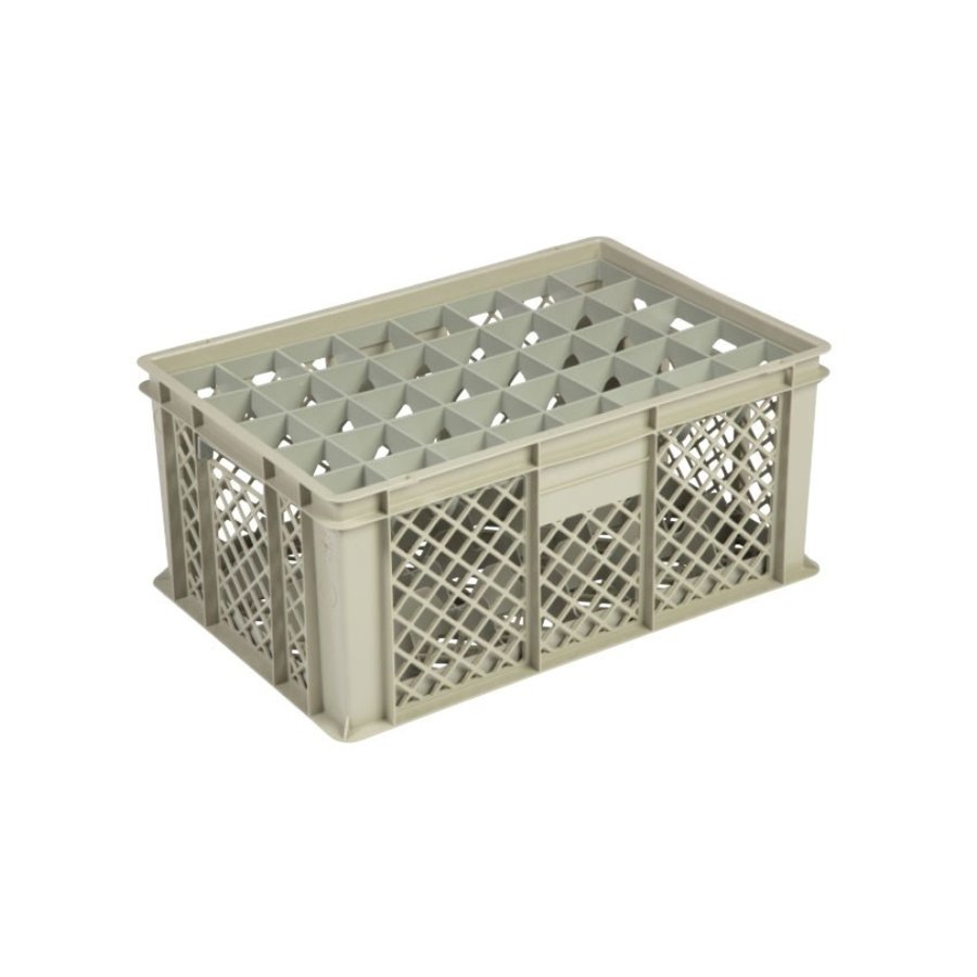 Caisse en plastique beige | 600x400x270 CM | 4 formats
