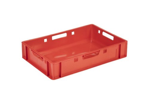  HorecaTraders Plastic meat crate | 60cm x 40cm x 12.5cm | 2 Formats 