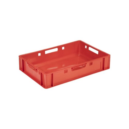  HorecaTraders Caisse à viande en plastique | 60cm x 40cm x 12,5cm | 2 formats 