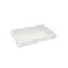 PIZZA DOUGH BIN | 600X400X70 MM | WHITE CLOSED