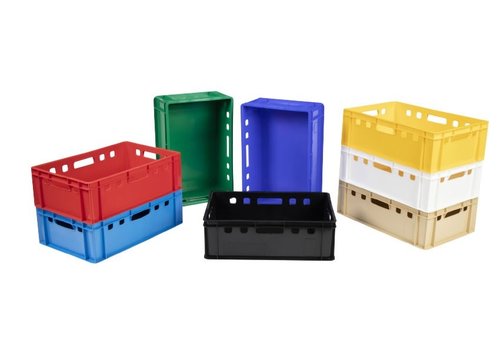  HorecaTraders Plastic meat crate | 60cm x 40cm x 20cm | 8 colours 