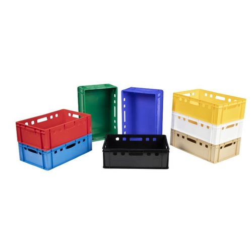 HorecaTraders Caisse à viande en plastique | 60cm x 40cm x 20cm | 8 couleurs 