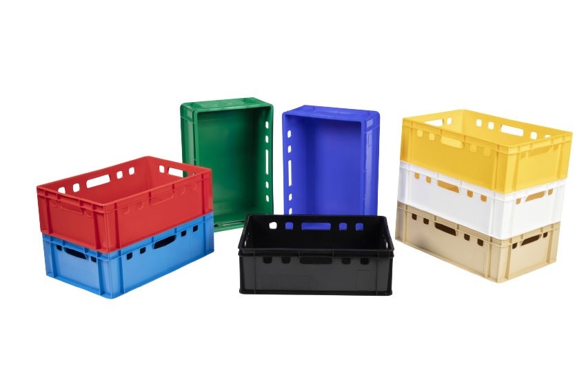 Buy Plastic meat crate | 60cm x 40cm x 20cm | 8 colours online ...
