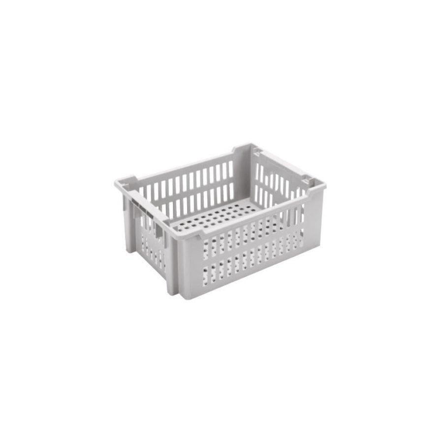 Nestable storage bin | 40x30x18 cm | gray | 3 sizes