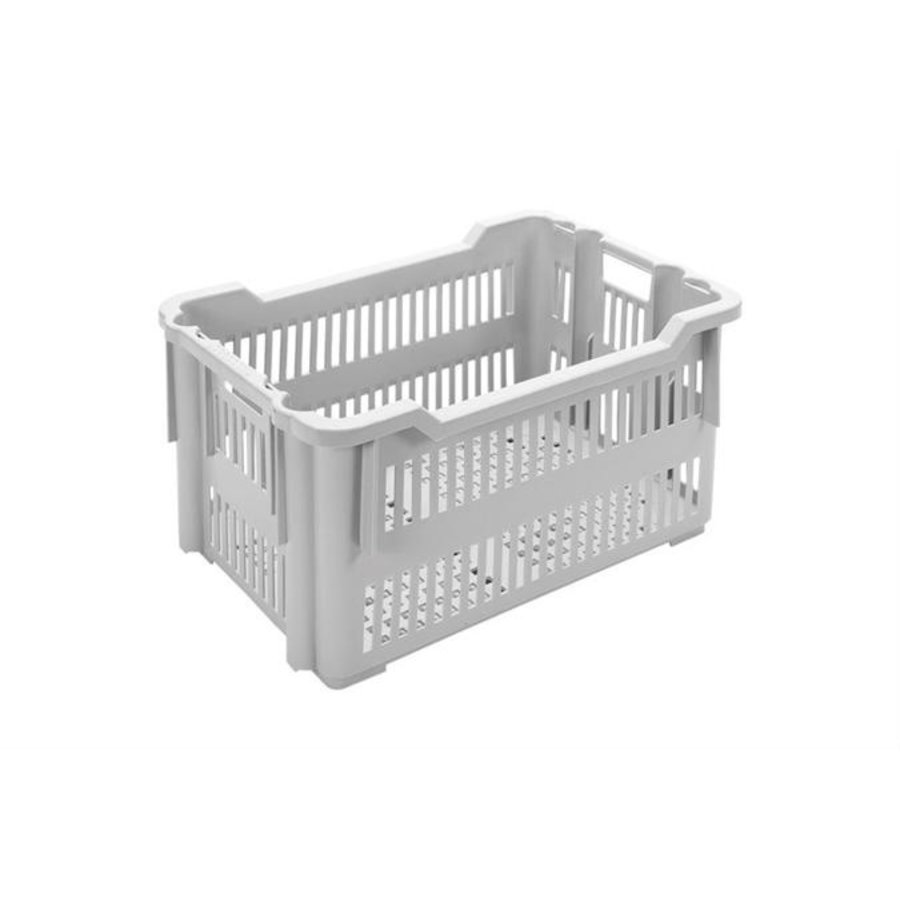 Nestable storage bin | 40x30x18 cm | gray | 3 sizes