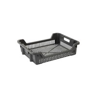 Plastic storage bin | black | 2 sizes