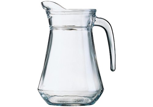  HorecaTraders Pichet en verre | 1,3 L | 6 pièces 