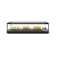 Warme vitrine | Max temp. 60 graden | Zwart | 2 Formaten