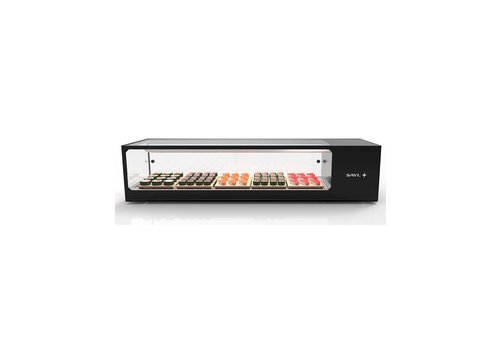  HorecaTraders Vitrine réfrigérée | Sushis | Verre trempé + LED 