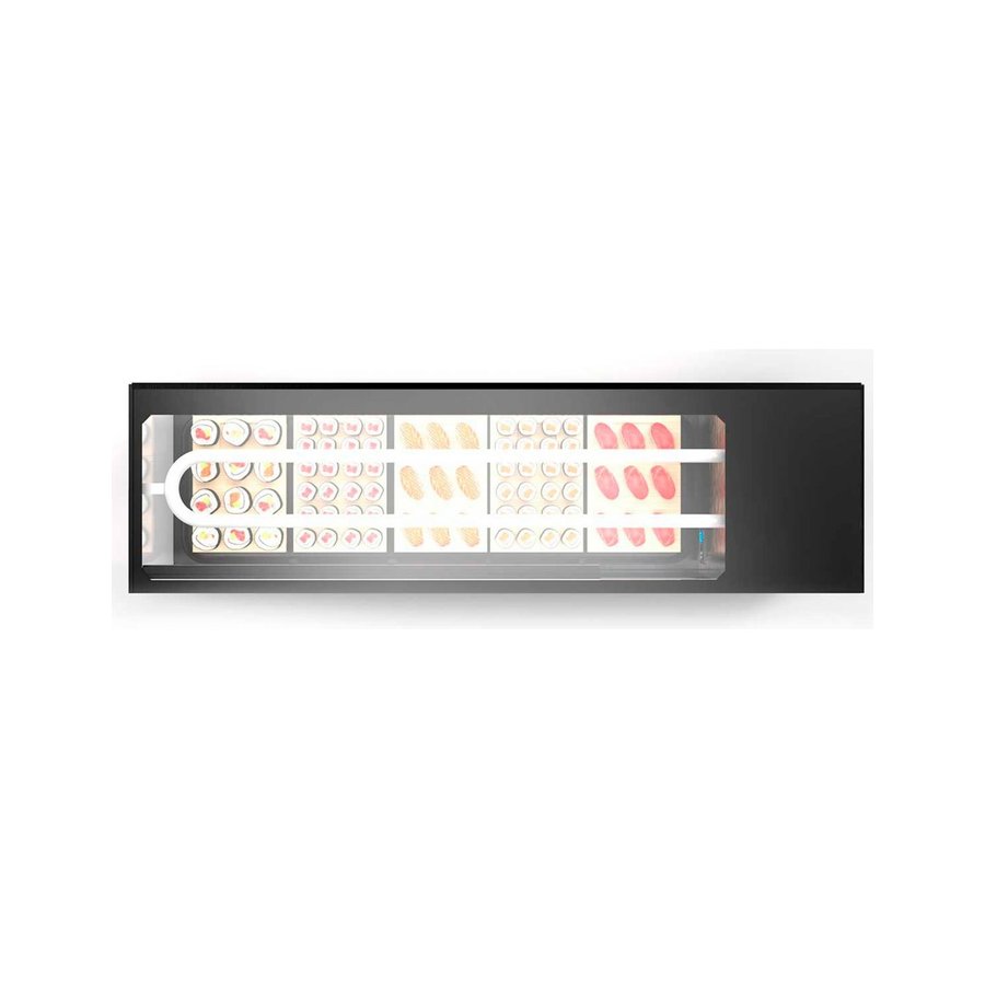 Vitrine réfrigérée | Sushis | Verre trempé + LED