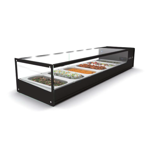  HorecaTraders Refrigerated display case | Tapas | 168 x 38 x 22.5 cm 