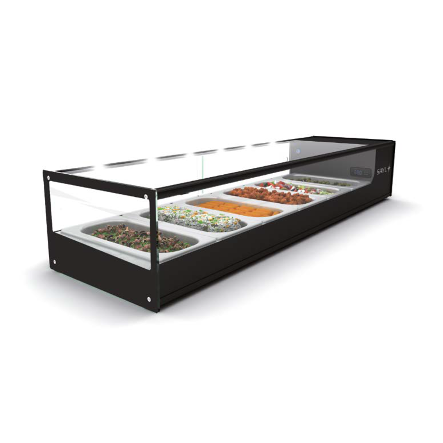 Vitrine réfrigérée | Tapas | 168 x 38 x 22,5 cm