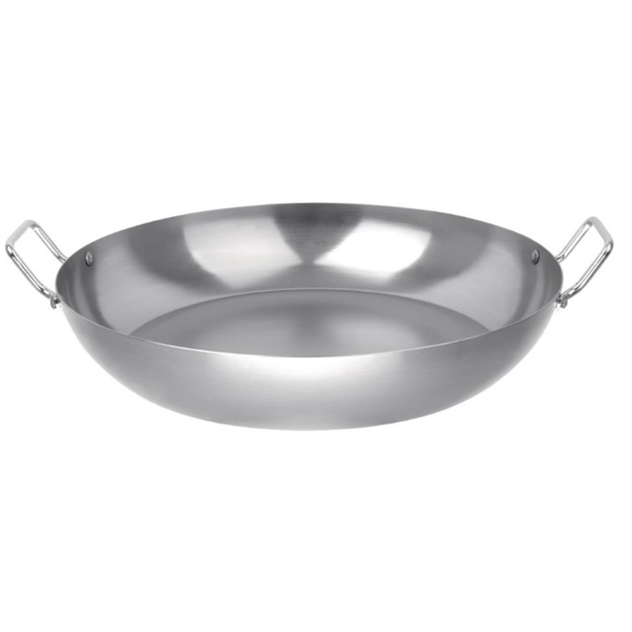 Poêle à paella en tôle d'acier Ø 40,5 cm