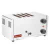 HorecaTraders Grille-pain électrique en acier inoxydable | 4 tranches | 43x20xH24 cm |