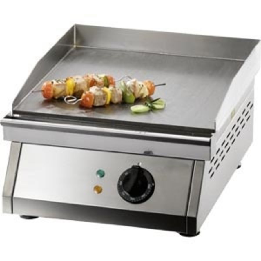 Electric Smooth Grill Plate | Stainless Steel | 38.5x39cm