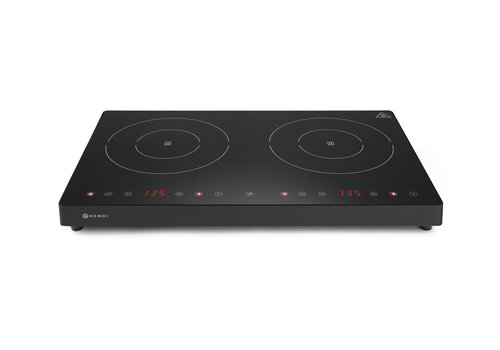  Hendi Double Induction Hob | 230V | 60.8 x 37 x 6.1 cm 