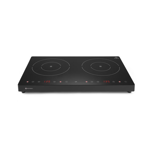  Hendi Double Induction Hob | 230V | 60.8 x 37 x 6.1 cm 