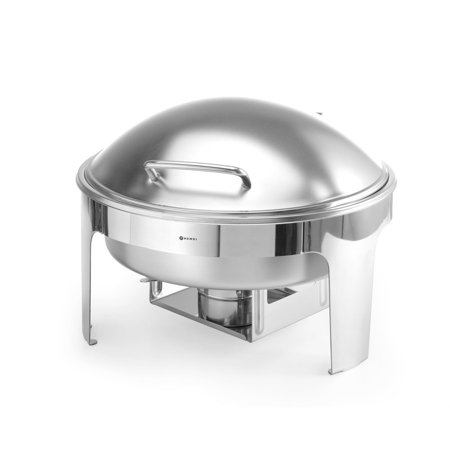 Chafing dish rond finition satinée | acier inoxydable