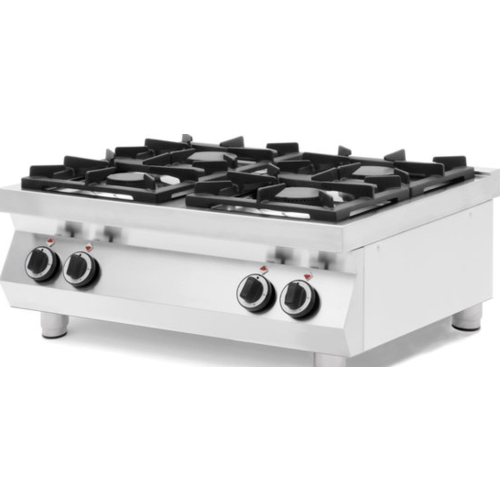  Hendi Cuisinière à gaz | 4 brûleurs | Modèle de table 