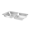 Food pan GN 1/1 | 2 compartments | 3.75 L