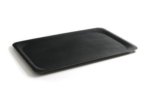  HorecaTraders Non-Slip Fiber Tray Rectangular Black | 3 Formats 