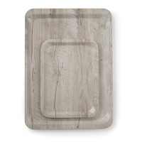 Tray with wood printing | plastic | Various sorts