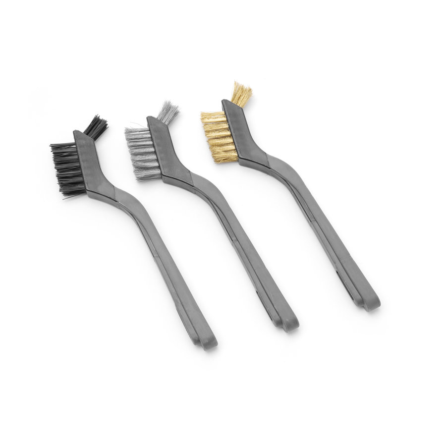 Ensemble de brosses en acier petit | emballé par 3 | 2 tailles