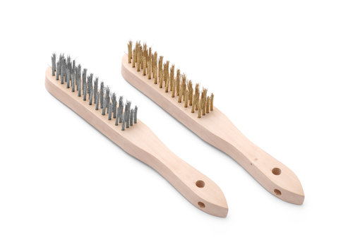  Hendi brosse en fil d'acier | ensemble de 2 | Laiton et acier inoxydable 