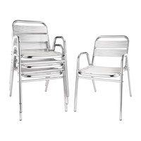 Chaise de terrasse Aluminium | 4 pièces